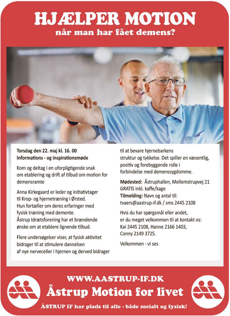 Hjælper motion, når man har demens?
