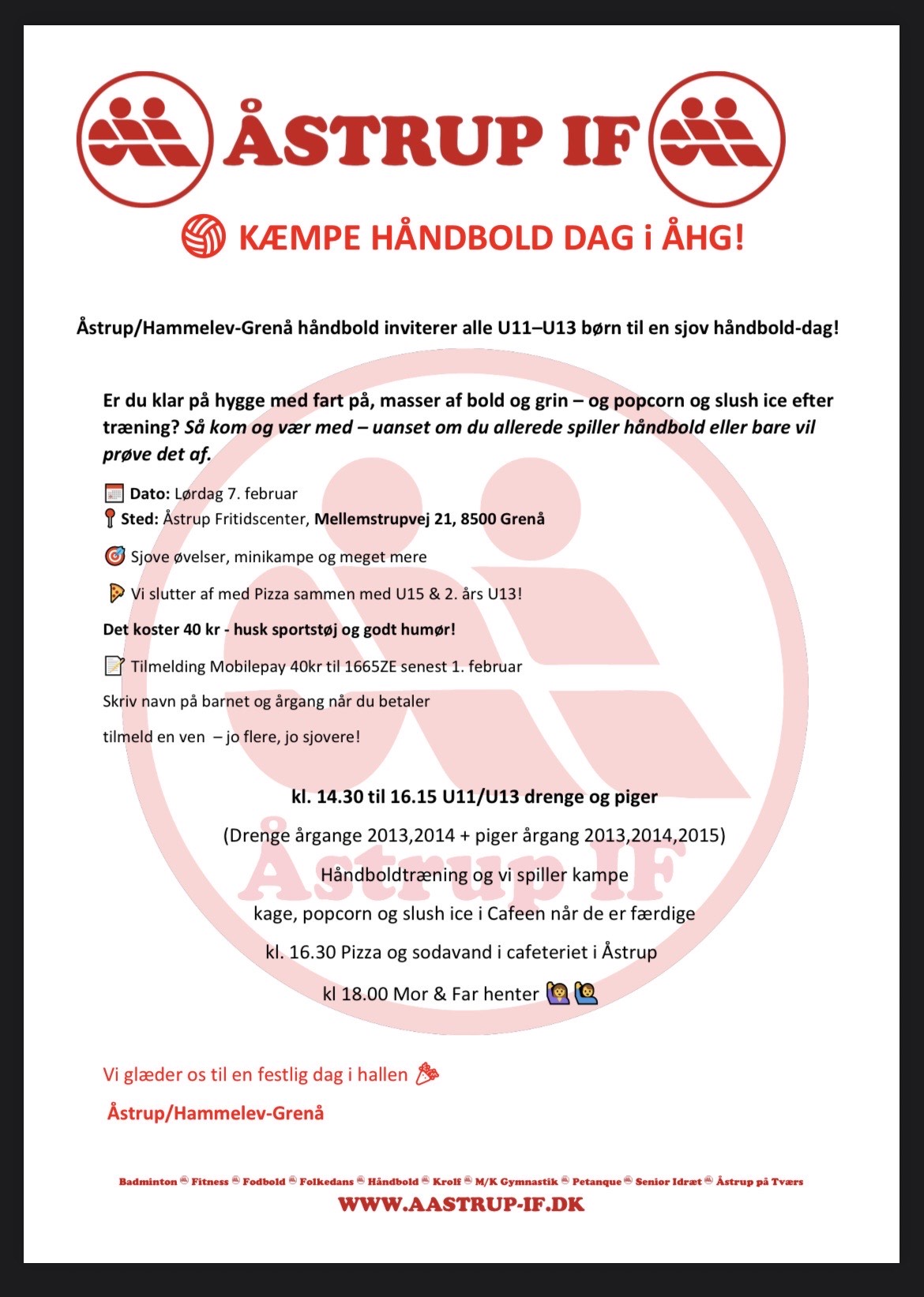 Kæmpe Håndbold dag, lørdag den 07.02.2026