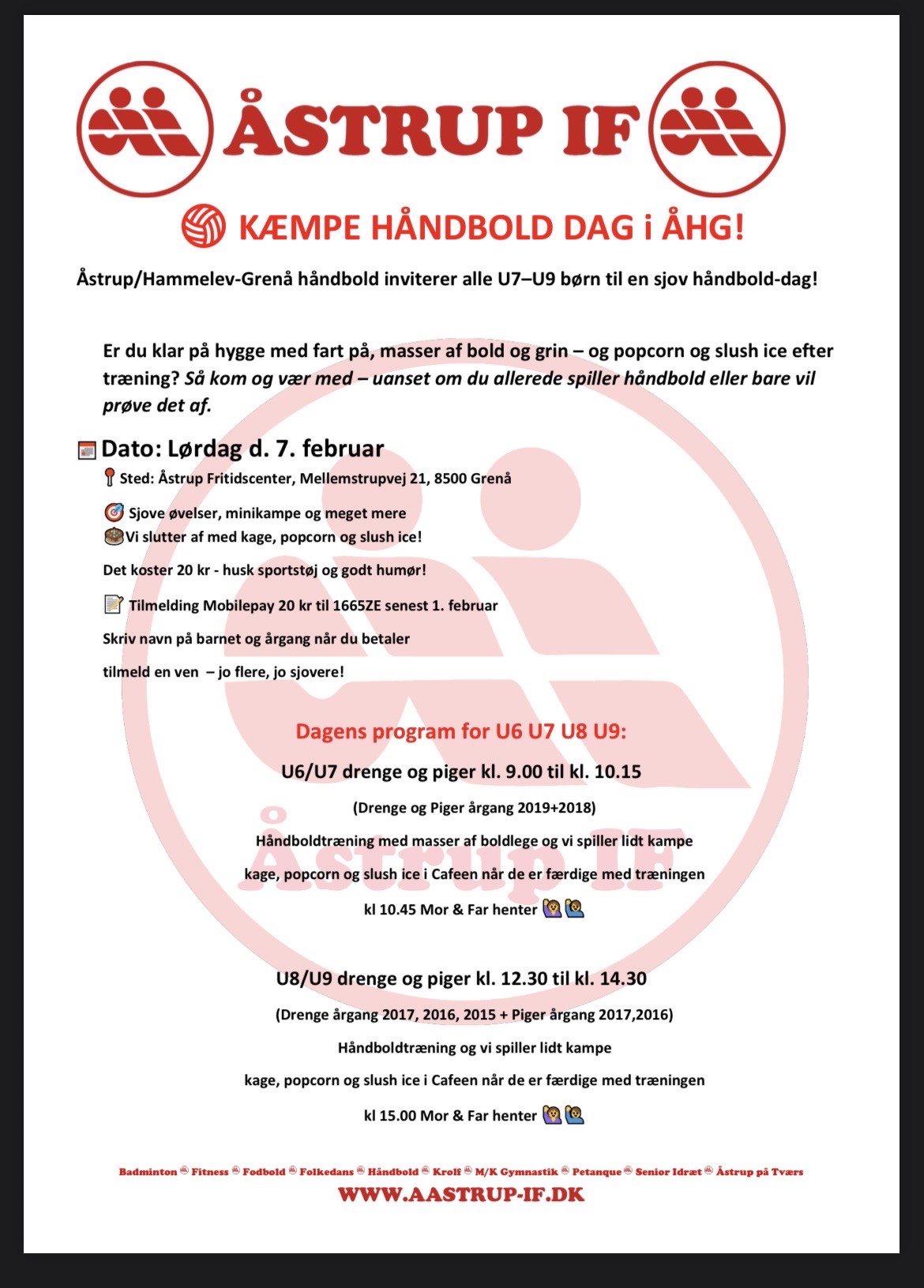 Kæmpe Håndbold dag, lørdag den 07.02.2026