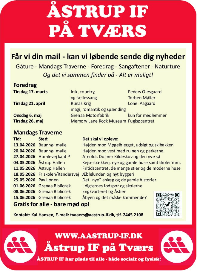 Åstrup På Tværs – forårsprogrammet for 2026