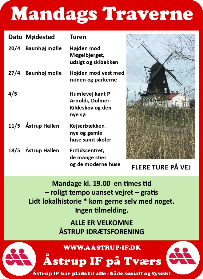 Mandags Traverne – Forårsprogram for 2026